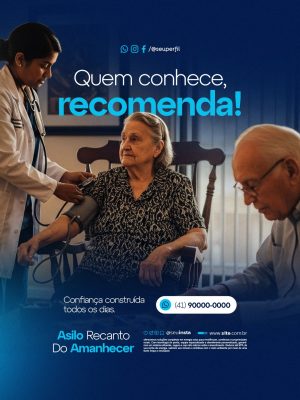 Asilo Quem Conhece Recomenda PSD Editável