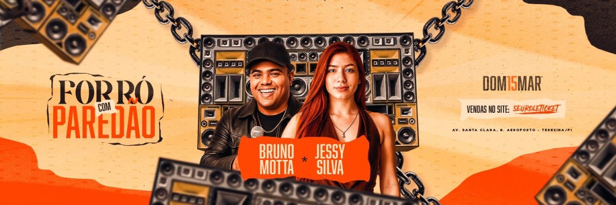 Forró com Paredão Bruno Motta e Jessy Silva 15 Mar Carrossel PSD Editável
