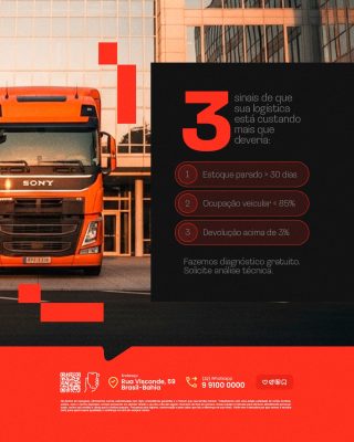 Transportadora 3 Sinais de Alerta para Sua Logística PSD Editável