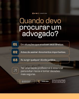 Quando Devo Procurar um Advogado PSD Editável