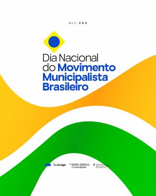 Dia Nacional do Movimento Municipalista Brasileiro Post PSD Editável