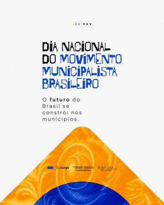 23 FEV Dia Nacional do Movimento Municipalista Post PSD Editável