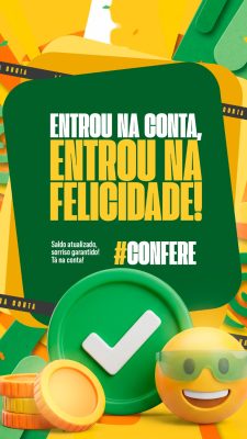 Tá na Conta Aviso Pagamento Salário Servidor Story Social Media PSD Editável