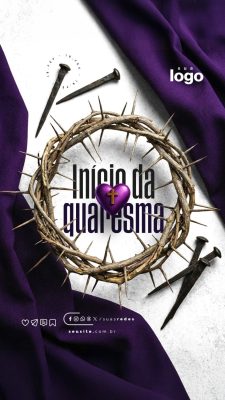 Story Início da Quaresma 18 Fevereiro PSD Editável