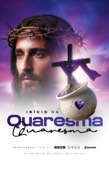 Story Início da Quaresma  PSD Editável