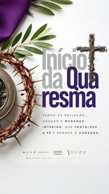 Story Início da Quaresma PSD Editável
