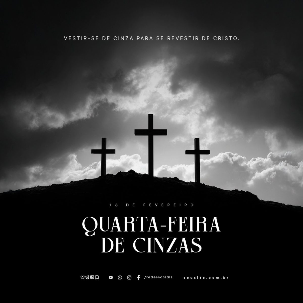 Quarta feira de Cinzas 18 de Fevereiro  PSD Editável