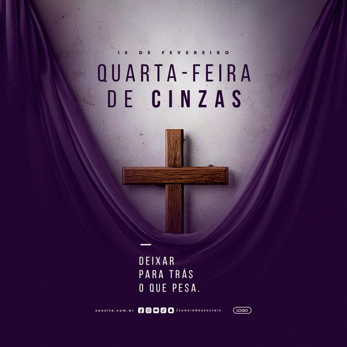 Quarta Feira de Cinzas 18 de Fevereiro PSD Editável