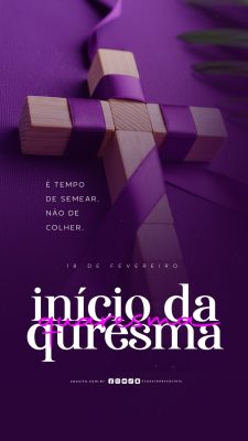 Story Início da Quaresma18 de Fevereiro PSD Editável