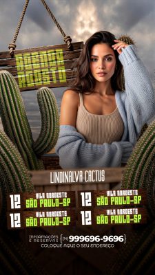 Flyer Story Lindinalva Cactus Evento Festa São Paulo SP PSD Editável