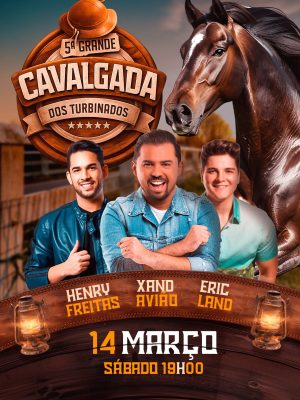 Cavalgada dos Turbinados 14 Março Sábado 19h PSD Editável