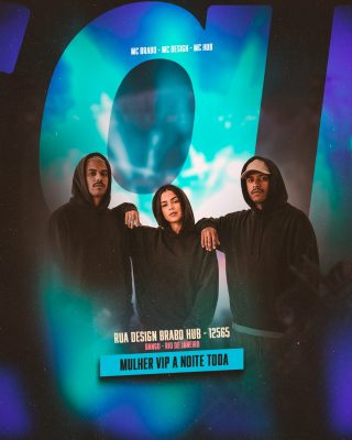 Festa no Bangu Rio Mulher VIP A Noite Toda Arte Moderna PSD Editável