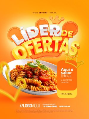 Líder de Ofertas com Massa PSD Editável