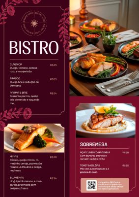 Modelo de Cardápio Restaurante  PSD Editável
