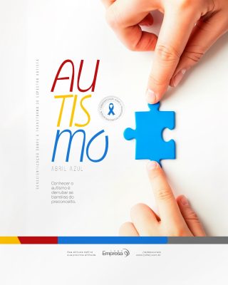 Autismo Abril Azul Conscientização PSD Editável