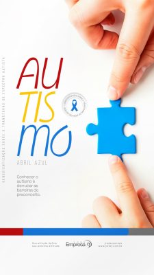Story Autismo Conscientização Abril Azul PSD Editável