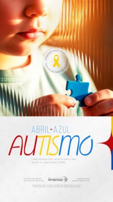 Story Conscientização Sobre o Transtorno Autista PSD Editável