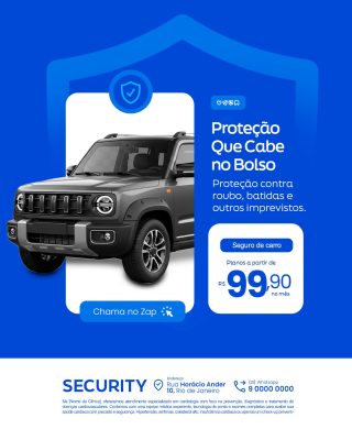 Seguro de Carro Proteção Que Cabe no Bolso PSD Editável