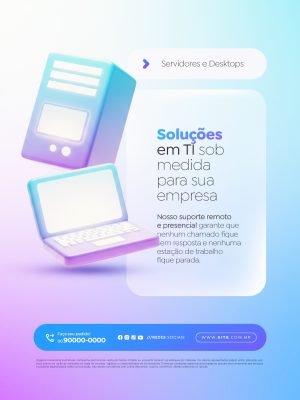 Soluções em TI Sob Medida para Sua Empresa PSD Editável