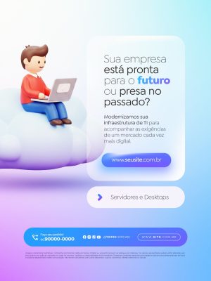 Futuro Modernize Sua Infraestrutura de TI PSD Editável