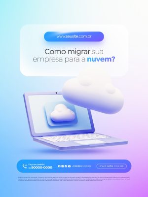 Como Migrar Sua Empresa para a Nuvem PSD Editável