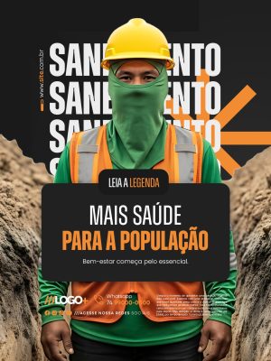 Saneamento Mais Saúde Para a População PSD Editável