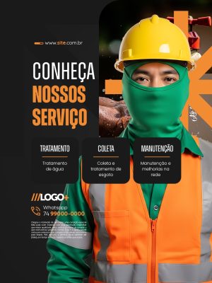 Conheça Nossos Serviços de Tratamento e Coleta PSD Editável