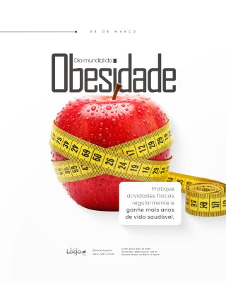Dia Mundial da Obesidade 04 de Março Social Media PSD Editável