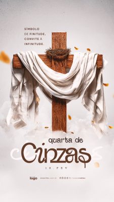 Story Quarta de Cinzas 18 Fevereiro PSD Editável