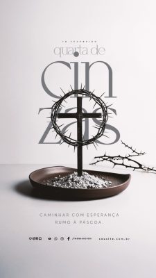 Story Quarta de Cinzas 18 Fevereiro PSD Editável