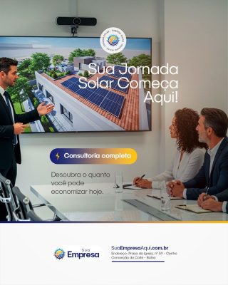 Energia Solar Sua Jornada Solar Começa Aqui Consultoria Completa PSD Editável