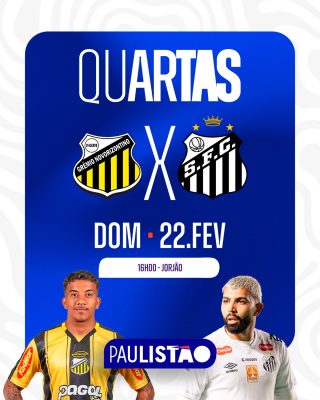 Quartas de Final Campeonato Paulista Torneio PSD Editável