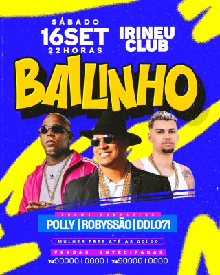 Flyer feed PSD Editável Bailinho Robyssão - Colorido Festas Shows e Eventos de Verão