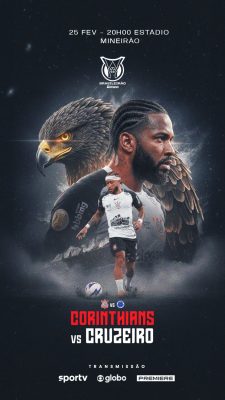 Corinthians vs Cruzeiro Brasileirão Betano 25 Fev Mineirão PSD Editável
