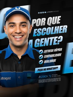 Por Que Escolher a Gente Entregas Rápidas PSD Editável