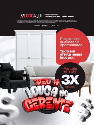 Promoção Deu a Louca no Gerente Oferta Imperdível PSD Editável