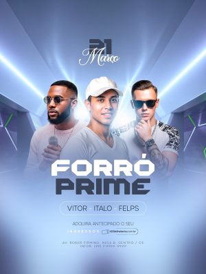 Flyer Evento Forró Prime 21 de Março PSD Editável