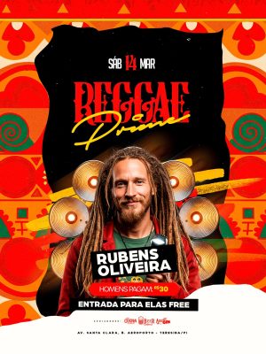 Flyer Reggae Prime Rubens Evento PSD Editável