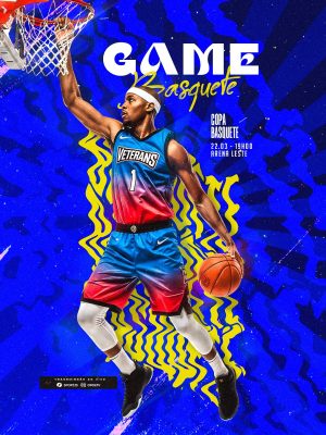 Basquete Game Copa Basquete Arena PSD Editável