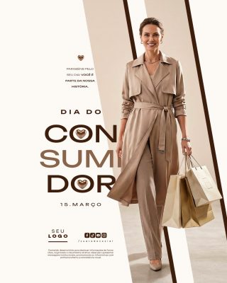 Dia do Consumidor 15 de Março História e Ofertas PSD Editável