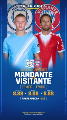 Liga dos Campeões Mandante VS Visitante 15 ANR 17H00 PSD Editável