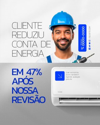 Economia Energia Cliente Reduziu 47% Após Revisão PSD Editável