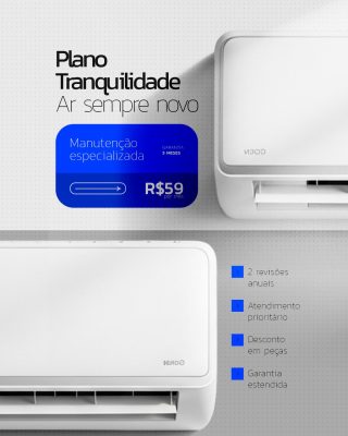 Plano Tranquilidade Ar Sempre Novo Manutenção Especializada PSD Editável