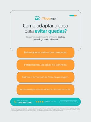 Como Adaptar a Casa para Evitar Quedas PSD Editável