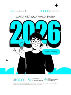 Garanta Sua Vaga Para 2026 PSD Editável