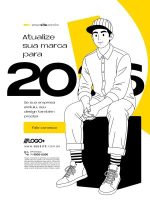 Atualize Sua Marca para 2026 Fale Conosco PSD Editável