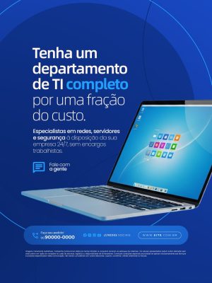  Tenha um Departamento de TI Completo por uma Fração do Custo PSD Editável