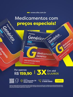 Medicamentos com Preços Especiais Farmácia PSD Editável