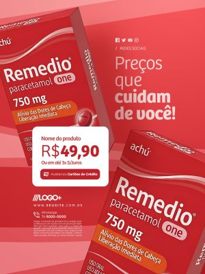 Farmácia Preção que Cuidam de Você PSD Editável