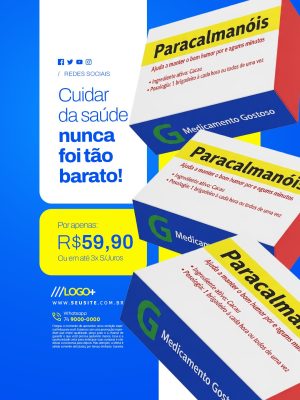 Cuidar da Saúde Nunca Foi Tão Barato Por R$59,90 PSD Editável